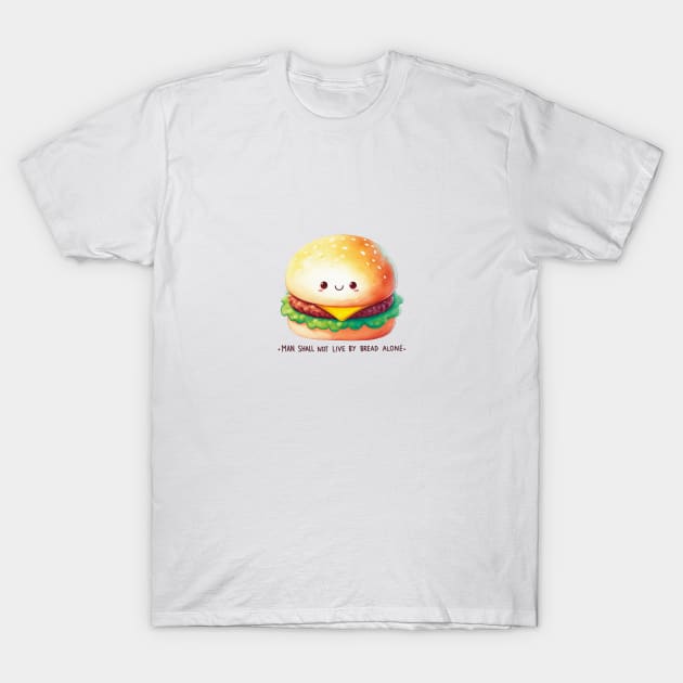 Happy Hamburger T-Shirt by LettyDreams